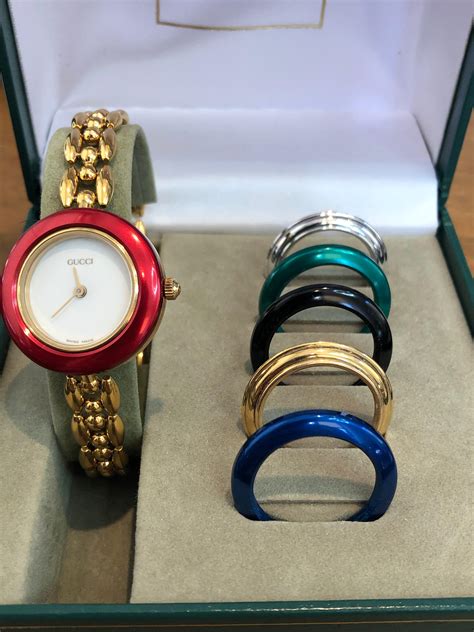 gucci watch bezel|gucci watch with changeable bezels.